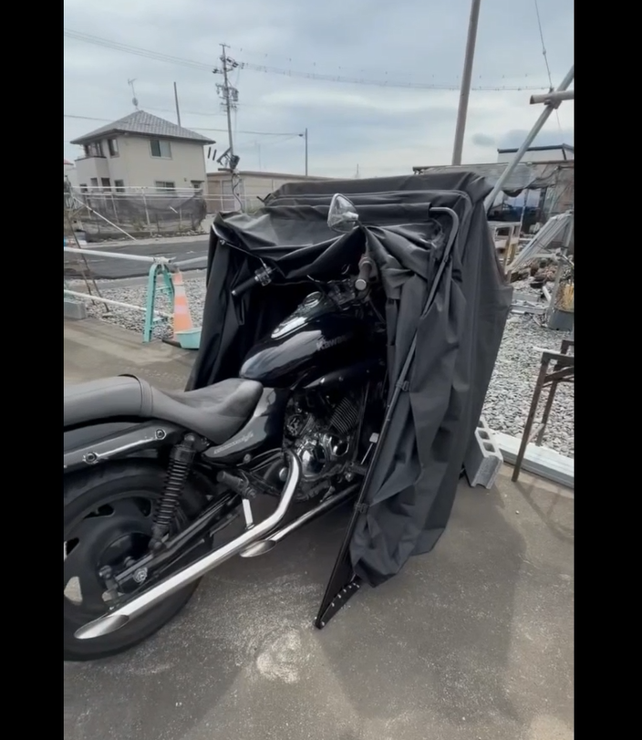 Amazon.co.jp: Anovara(アノヴァラ) バイクガレージ サイクルハウス